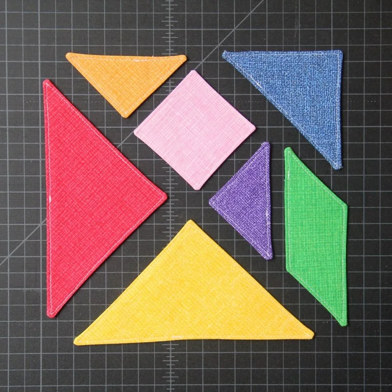 Fabric Tangram Puzzle — Crafty Staci
